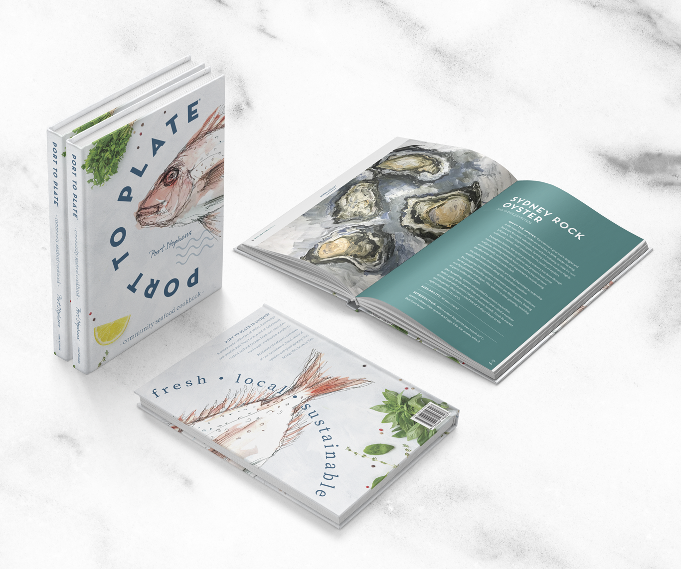 Port to Plate Seafood Cookbook (Hardcover) Limited Edition