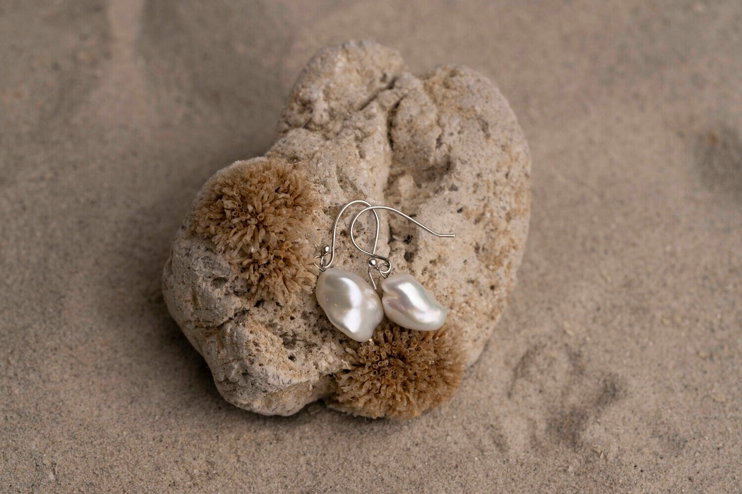Keishi pearl drop earrings